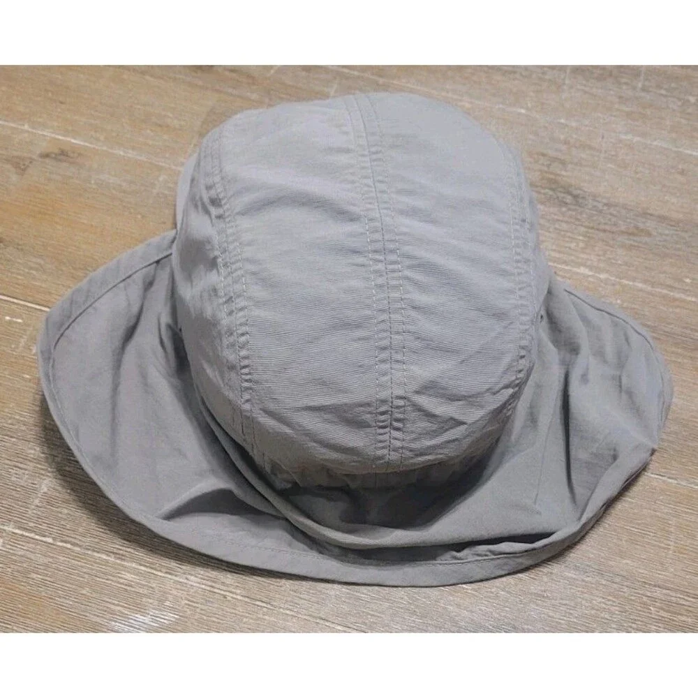 LL Bean Kids Fishing Hat W Neck & Insect Protection Size Small Beige Tan Brown